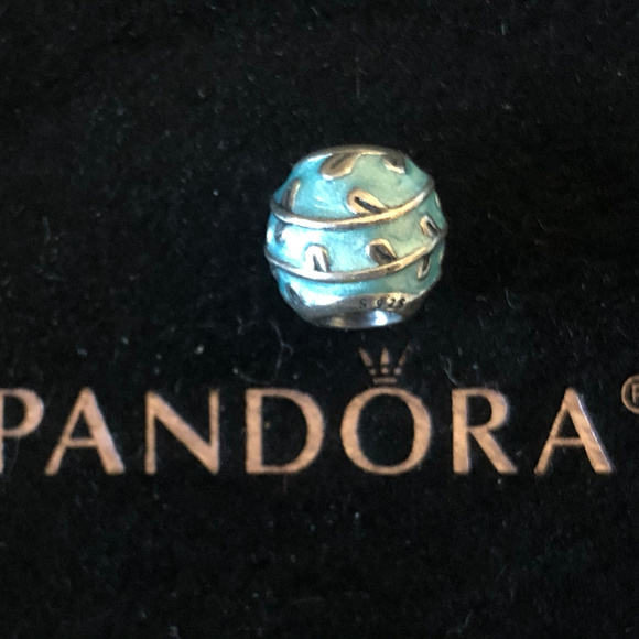 Pandora Jewelry - Pandora Light Blue Enamel Vines Charm